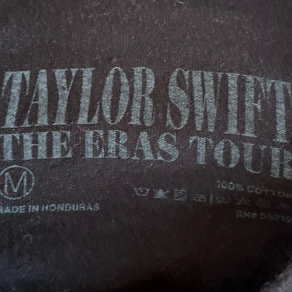 Taylor Swift Shirt Women Medium Black Eras Tour Concert Graphic Album Collage - Picture 3 of 7